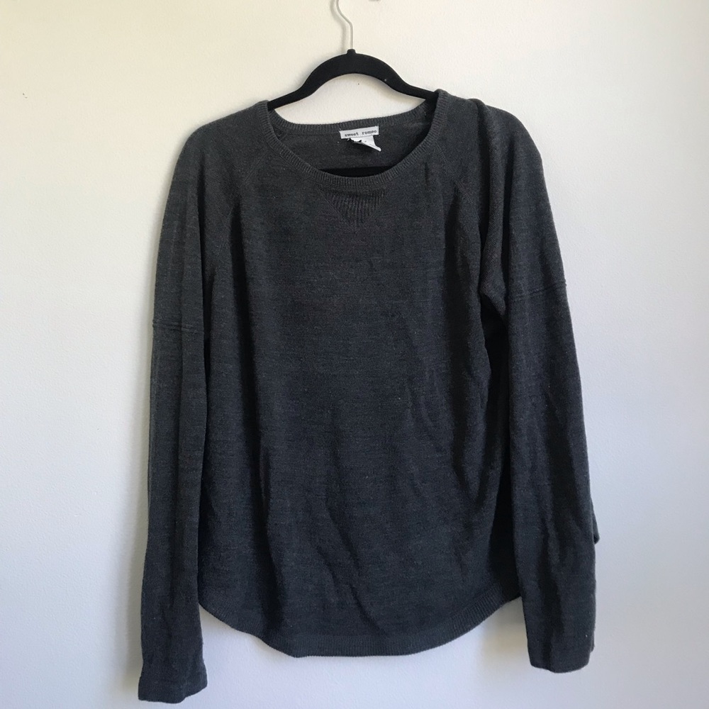 Sweet Romeo dark gray pull over sweater